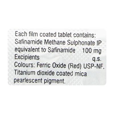XAFINACT 100mg Tablet 10's - Parkinsonism-Apd
