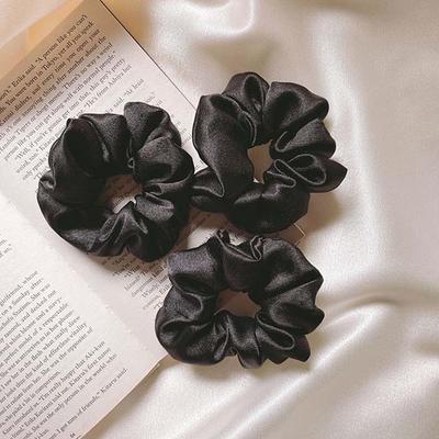 Mueras Silk Satin Scrunchies Multicolour 3's - Hair Clips/Bands