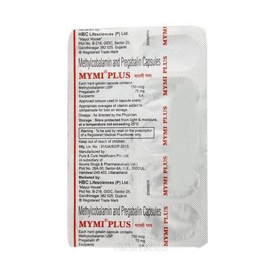 Mymi Plus Capsule 10'S - Neuropathic Pain-Dru