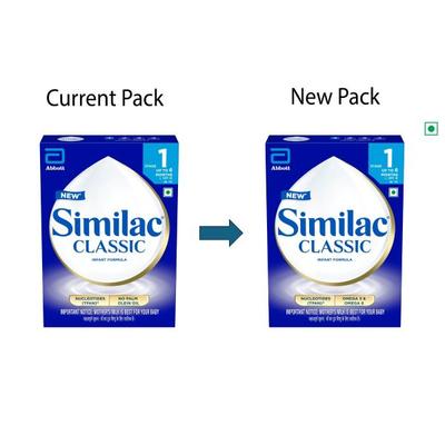 Similac Classic Infant Formula stage 1 Powder (Up to 6 months) Refill Pack 400 g - Baby And Infant Supplements