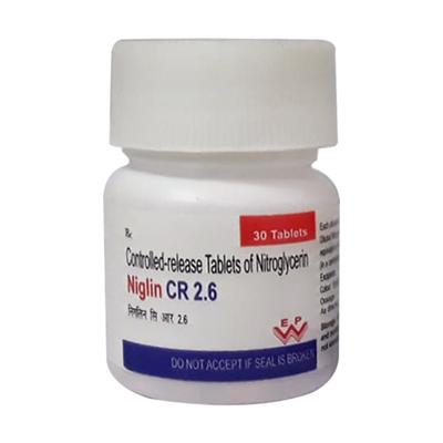 NIGLIN CR 2.6 Tablet 30's - Angina