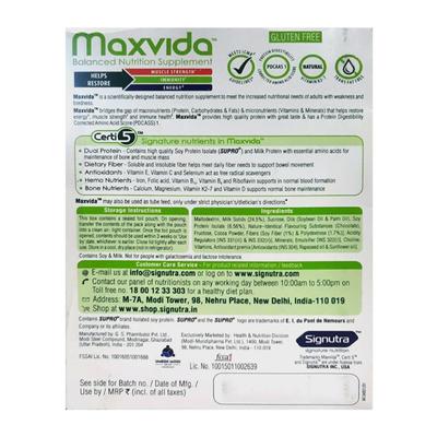 Maxvida Balanced Nutrition Supplement Powder Refill - Chocolate Flavour 400 g - Protein Drink