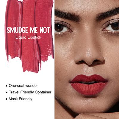 Sugar Cosmetics Smudge Me Not Liquid Lipstick - 10 Drop Dead Red (Red) 4.5 ml - Liquid Lipsticks