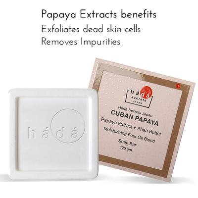 Hada Secrets Japan Cuban Papaya Soap 125 gm - Soaps