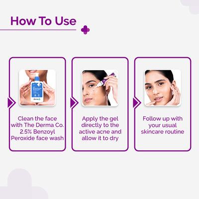 The Derma Co. 2.5% Benzoyl Peroxide Spot Corrector, Fights Breakouts and Inflammation 15 gm - Face Moisturizers