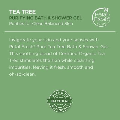 Petal Fresh Purifying Tea Tree Bath and Shower Gel 475 ml - Shower Gels & Body Wash
