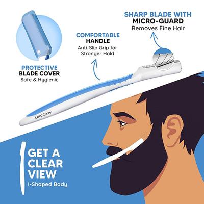 LetsShave Beard Pro Styler - Men (Pack of 3) - Razors & Cartridges