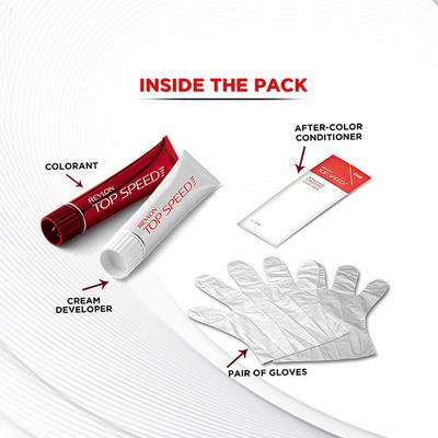 Revlon Top Speed Hair Color 60 Natural Brown (20gm+20gm+15ml) 1's - Crème