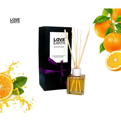 Love Earth Premium Reed Diffuser Orange with Orange Essential Oil 30 ml - Air Fresheners