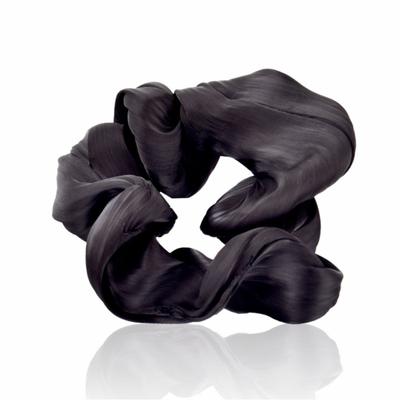 GUBB Hair Scrunchie for Women, Elastic Hair Band, Hair Tie - Black Sapphire 1's - Hair Clips/Bands