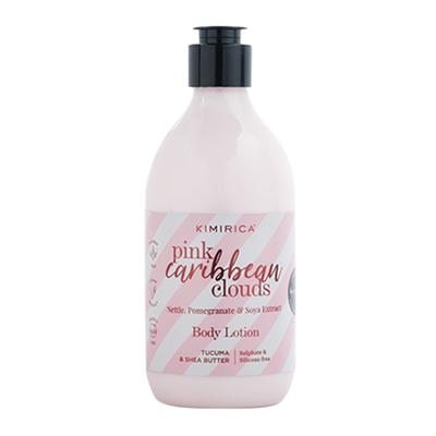 Kimirica Pink Caribbean Body Lotion with Pomegranate & Soya Extract, Tucuma & Shea Butter 300ml - Lotions & Creams