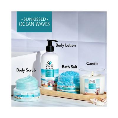 Find Your Happy Place Sunkissed Ocean Waves Bath & Foot Soak Salt Sea Salt & Water Blossom 250 gm - Bath Salts
