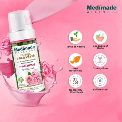Medimade Pink Rose Face Wash (Pack of 2) 1's - Face Wash & Cleansers