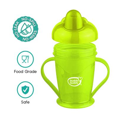 Buddsbuddy Handy Sippy Cup - Green Blue 175 ml - Feeding & Nursing