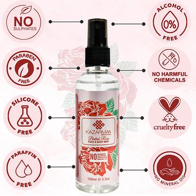 Kazarmaa British Rose Face & Body Mist 150 ml - Face Mists