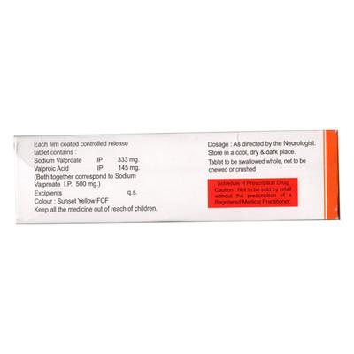 VAP CR 500 Tablet 10's - Epilepsy/Convulsion-Ant
