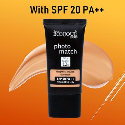 Bonjour Paris Photo Match Mousse Foundation - Rose Ivory 30 ml - Foundation