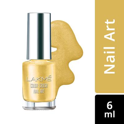 Lakme Color Crush Nailart M12 Gold 6 Ml - Nail Polish