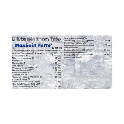 Maximin Forte Tablet 20'S - Supplements-Vam