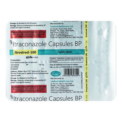 ITROSTRED 100 Capsule 10's - Fungal Infections-Anf