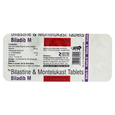 BILADIB M Tablet 10's - Allergies-Ant