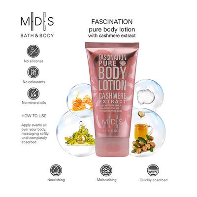 MADES Bath & Body Fascination Pure Body Lotion Pale Pink 150 ml - Lotions & Creams