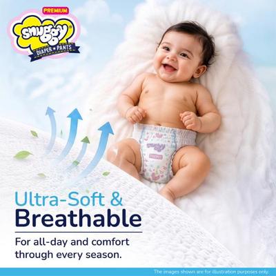Snuggy Premium Baby Diaper Pants (L) 62's - Diapers & Wipes