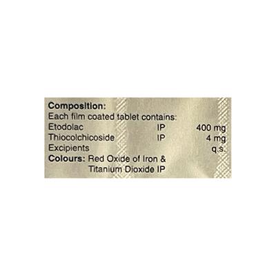 ETOLOSET MR Tablet 10's - Pain relief-Nsa