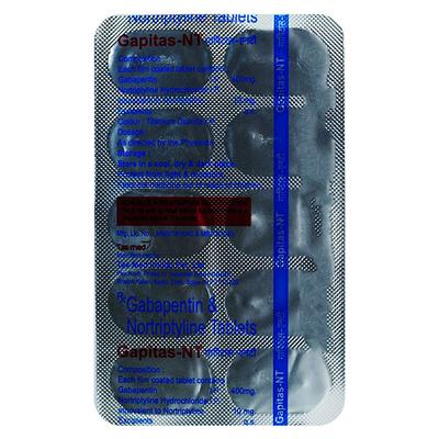 Gapitas NT 400/10mg Tablet 10'S - Neuropathic Pain-Dru