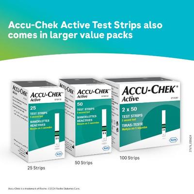 Accu-Chek Active Test Strip 10's - Blood Glucose Monitors/Strips