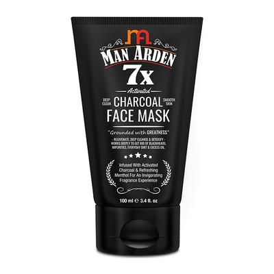 Man Arden 7X Activated Charcoal Face Mask 100 ml - Masks & Peels