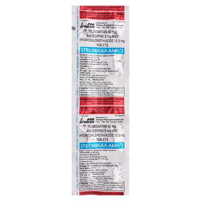 Telmikaa Amh Tablet 10'S - Hypertension-Ang