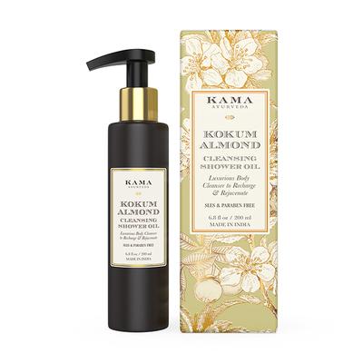 Kama Ayurveda Kokum Almond Cleansing Shower Oil 200 ml - Shower Gels & Body Wash