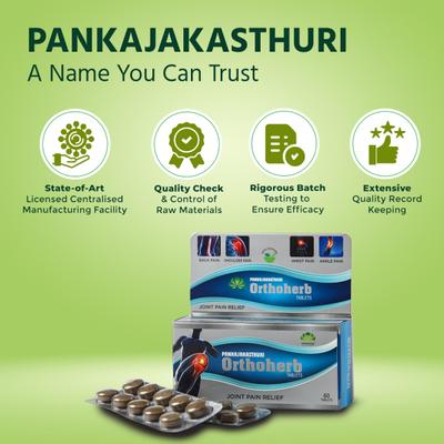 Pankajakasthuri Orthoherb Tablet 60's - Pain Relief (Ayush)