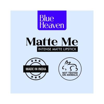 Blue Heaven Matte Me Intense Matte Lipstick- Pink Frost 305 4 gm - Lipsticks