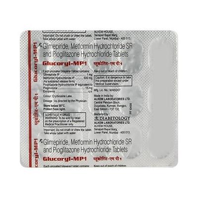 Glucoryl MP 1mg Tablet 15'S - Diabetes-Ant