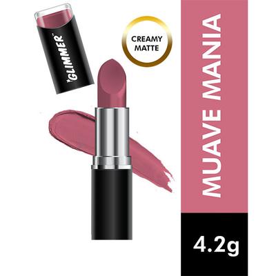 GLIMMER MATTE LIPSTICK MUAVE MANIA 4.2 gm - Lipsticks