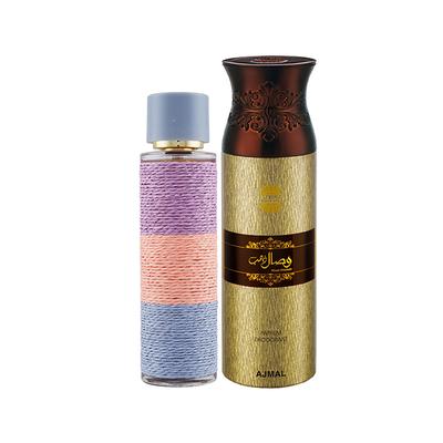 Maryaj Deuce Femme EDP Floral Fruity Perfume And Ajmal Wisal Dhahab Deodorant Fruity Floral Fragrance 300 ml - Perfumes (Edt/Edp)