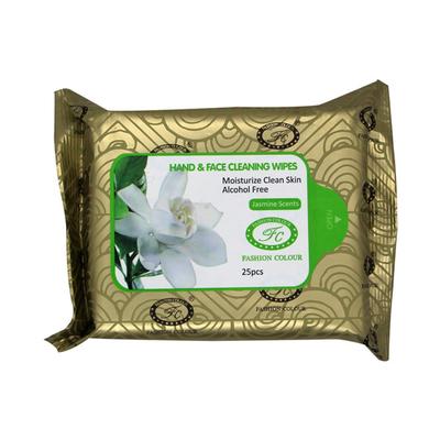 Fashion Colour Hand & Face Cleansing Wipes, Jasmine Scents 25's - Diapers & Wipes