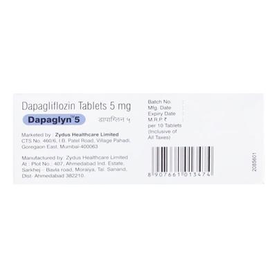 DAPAGLYN 5 Tablet 10's - Diabetes-Ant