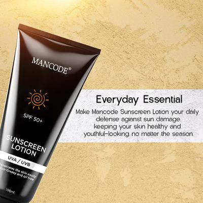 Mancode Spf 50+ Sunscreen Lotion 100 ml - Face Sunscreen