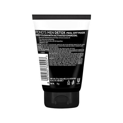 Pond's Men Activated Charcoal Detox Peel Off Mask 75 gm - Masks & Peels