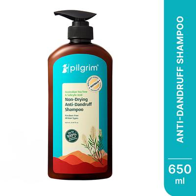 Pilgrim Australian Tea Tree & Salicylic Acid Non-Drying Anti-Dandruff Shampoo 650 ml - Shampoos
