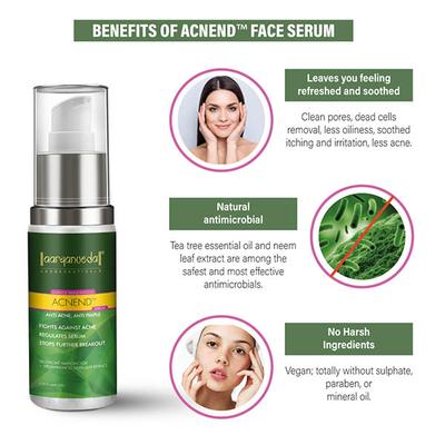 Aryanveda Acnend Serum For Helps Reduces Acne & Pigmentations 50 ml - Face Serum