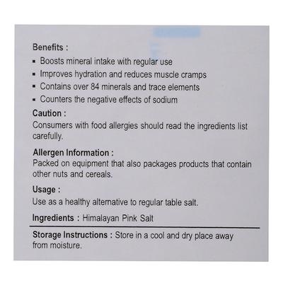 Nutriwish Himalayan Pink Salt 800 gm - Herbal Dietary Supplement