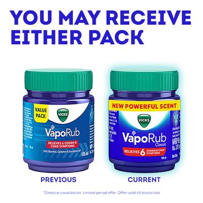 Vicks Vaporub (Value Pack) 105 ml - Balms & Rubs
