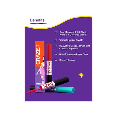 Swiss Beauty Craze It's Extraa Dual Mascara-Feeling Purple 5 g - Mascaras