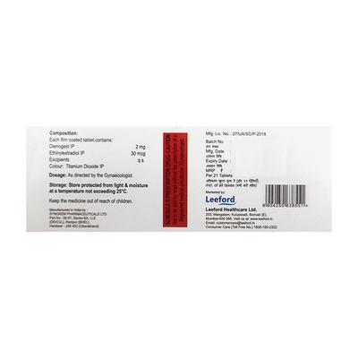 DINOTERM ET Tablet 21's - Contraception-Ora