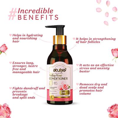 Atulya Valley Rose Conditioner 300 ml - Conditioners