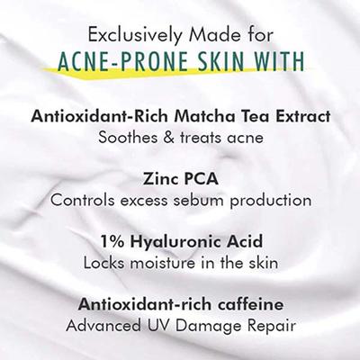 Mcaffeine Sun Fix Ultra Light 1% Hyaluronic Acid Matcha Tea Sunscreen SPF 50+ & Pa++++ 50 ml - Body Sunscreen